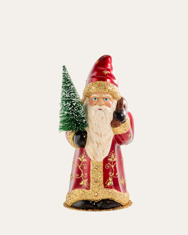 Santa with Gold Detail Figurine